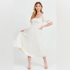 Altar’d State Neutral Midi Dress